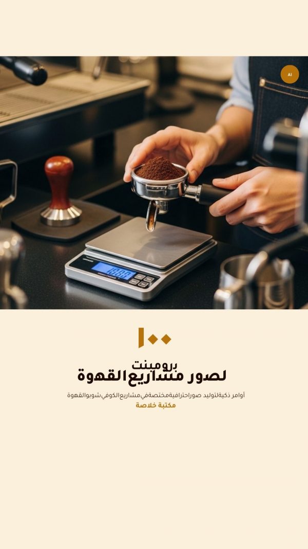 ١٠٠ برومنت لمشاريع القهوة والكوفي شوب